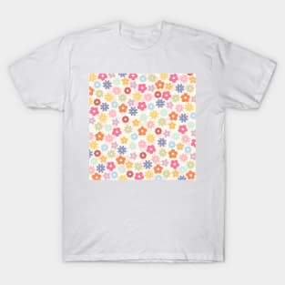 Summer 70’s Boho Retro Daisy Flowers T-Shirt